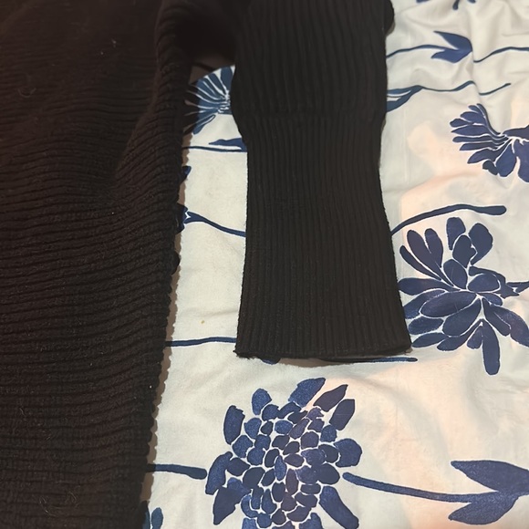 Express Black Ribbed Sweater - Picture 2 of 2